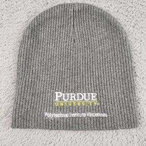 Purdue University Boilermakers Beanie Sock Hat Unisex Adult OS Gray Indiana NCAA